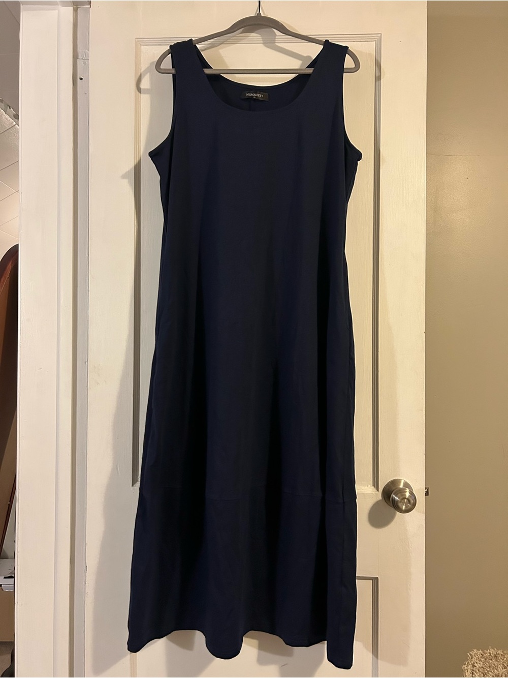 Classic Navy Sleeveless Maxi Dress